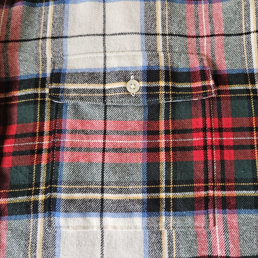 Old Navy The Boyfriend Shirt Size XXL Flannel Button Front Red Plaid NWT - Picture 3 of 10